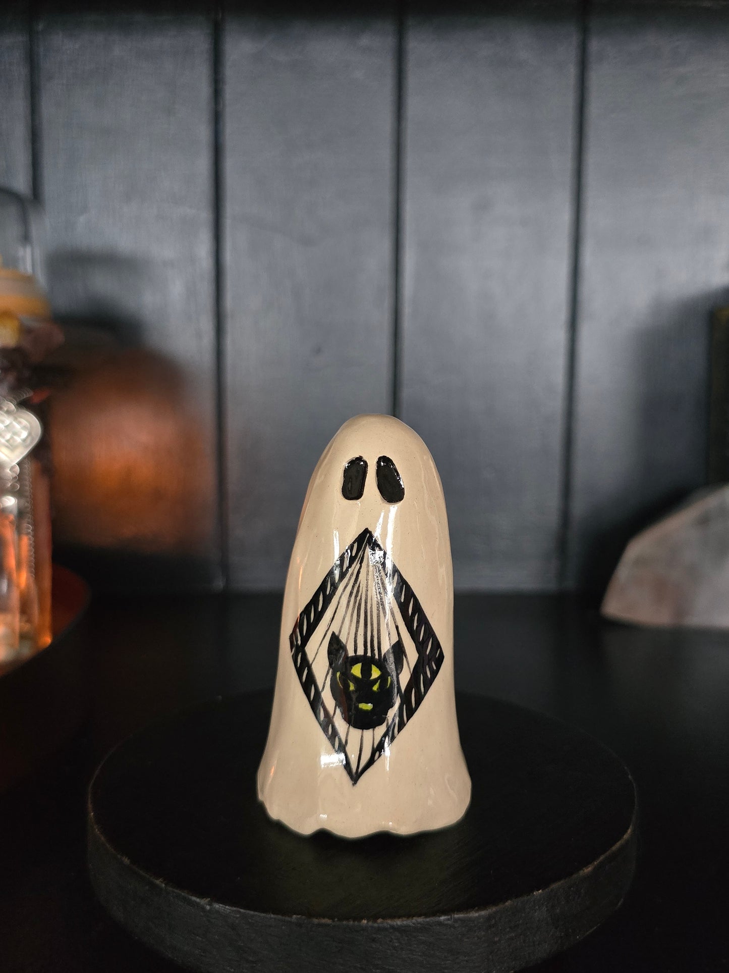 All Seeing Cat - Ceramic Ghost