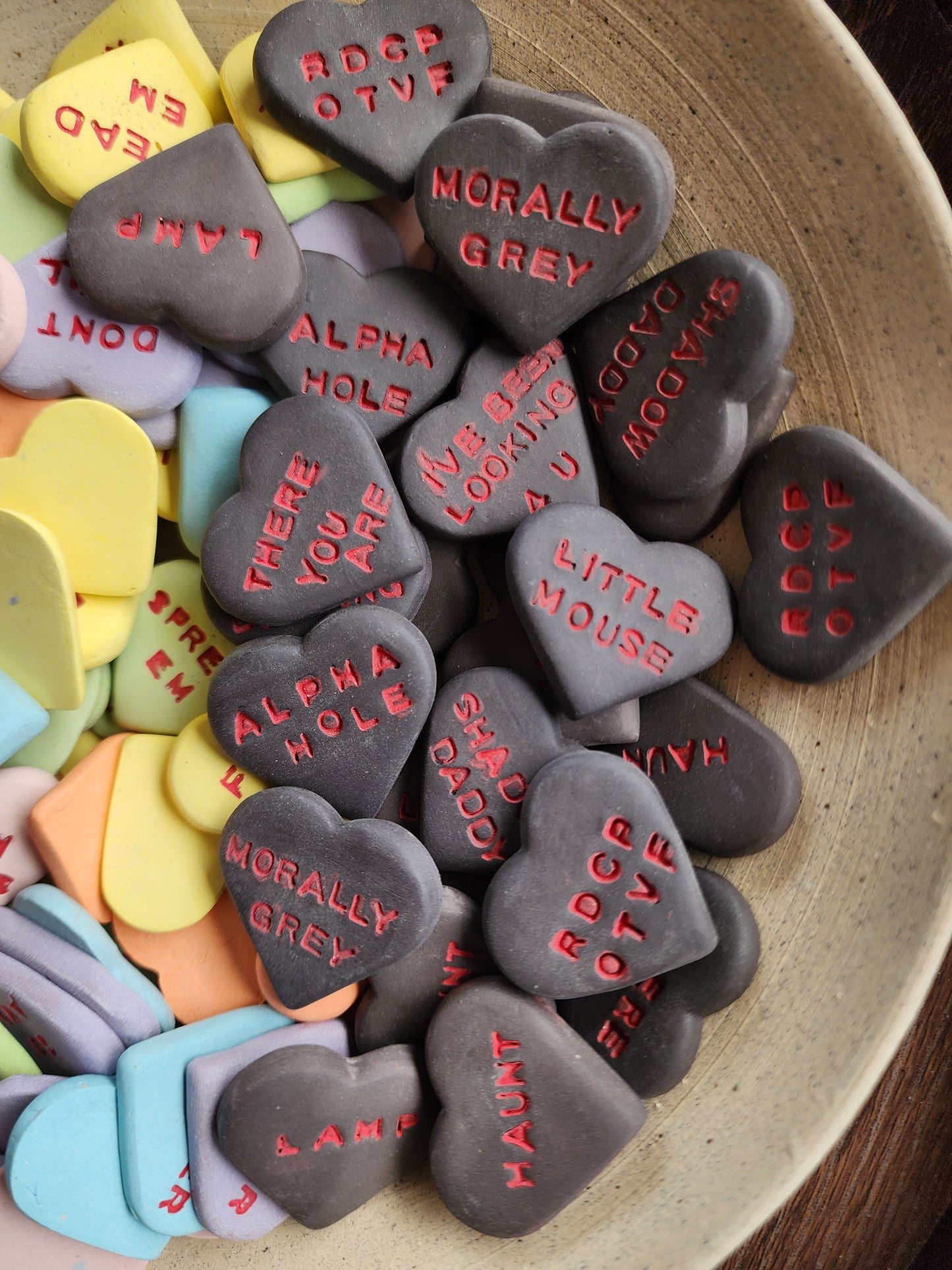 Filthy Candy Heart Magnets - Black