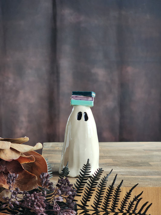 Bookish Boo Ceramic Ghost - 1