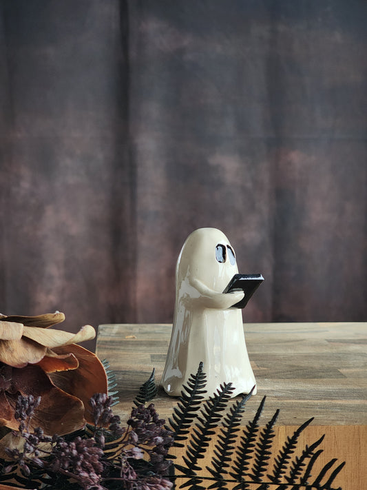 E-Bookish Boo Ceramic Ghost