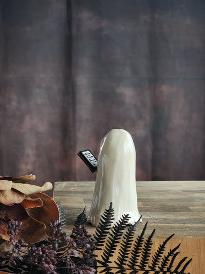 E-Bookish Boo Ceramic Ghost