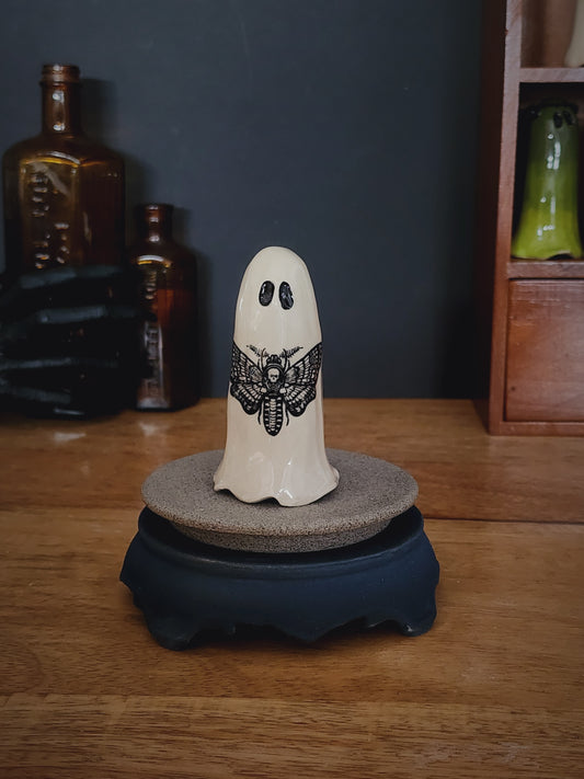 Death's Head Hawk Moth- Ceramic Ghost