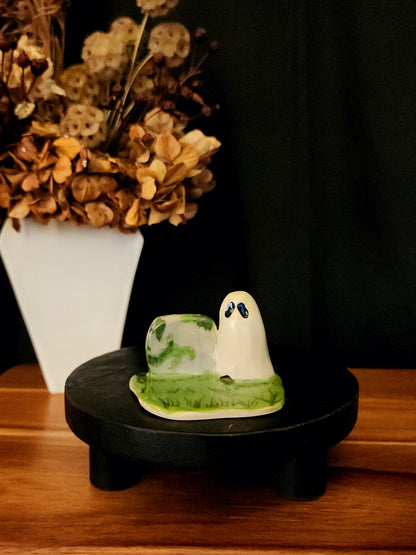 Tombstone - Ceramic Ghost