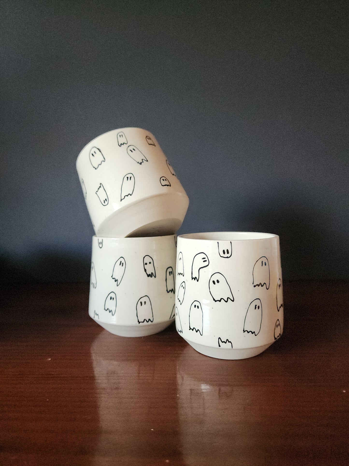 Ghost doodle tumbler