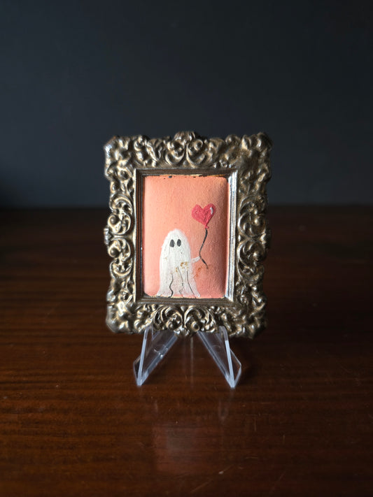 Balloon heart - Ceramic Ghost Portrait