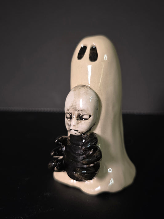 Spooky Spooder-  Ceramic Ghost