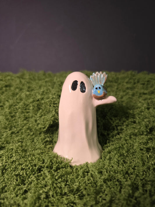 Derpy Fantail-  Ceramic Ghost