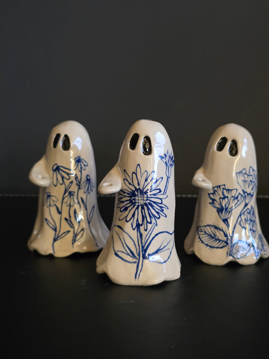 Bud Vase in Blue - Ceramic Ghost