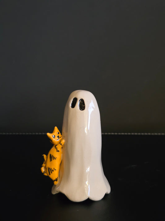 Ginger Familiar - Ceramic Ghost