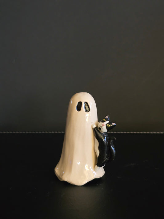 Tuxedo Familiar - Ceramic Ghost