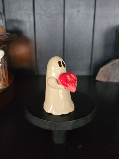 Drippy Skull Heart - Ceramic Ghost