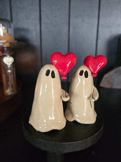 Heart Balloon - Ceramic Ghost