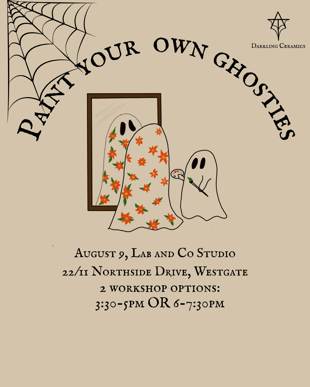 Paint Your Own Ghost Workshop - August 9
