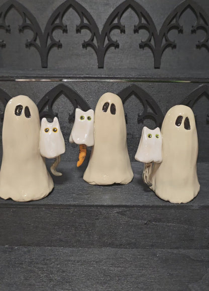 *Pre-Order* Ghost Kitty with Dangling Tail